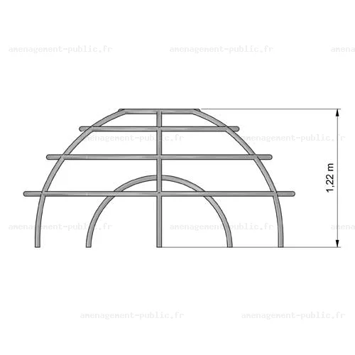 Stucture de jeu extérieur à escalader